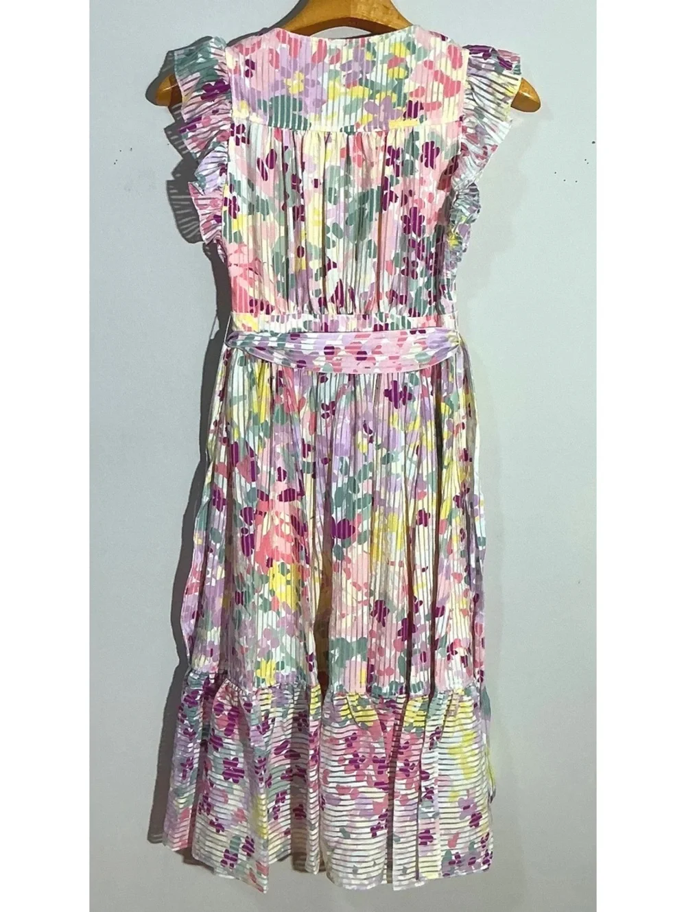 NEW Kate Spade Painted Petals Ruffle Accents Dress, Size 2